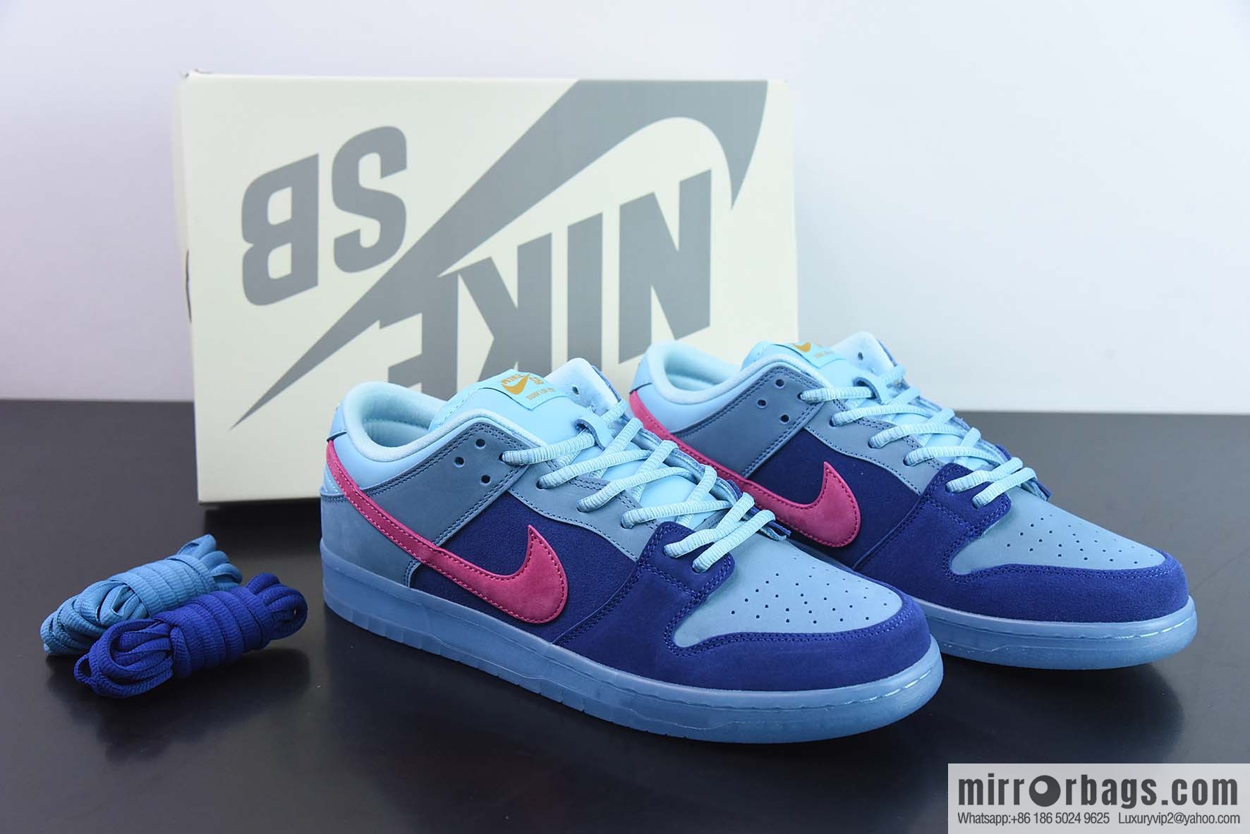Nike Dunk SB Low rapper co-branded, blue-haired low-top sneakers item number DO9404-400