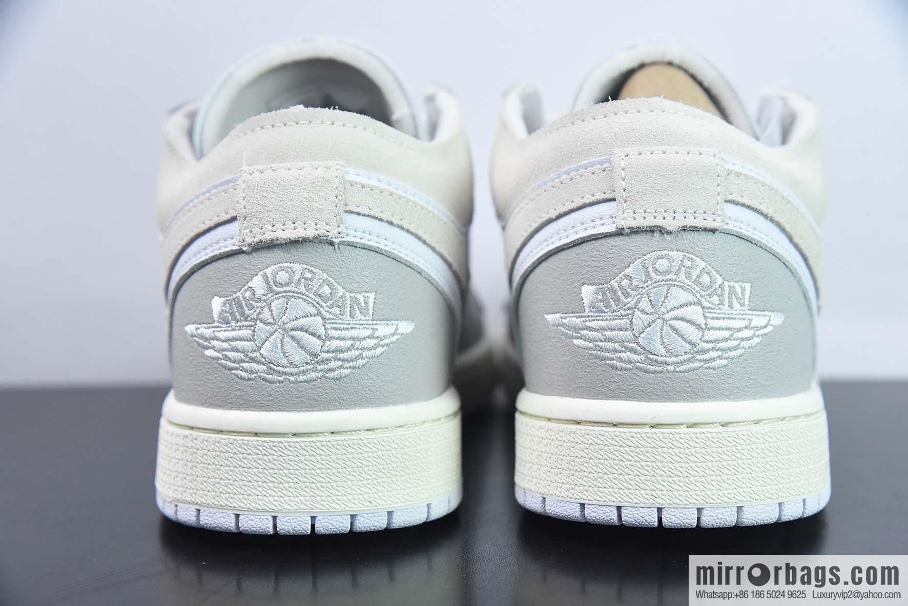 Air Jordan 1 Low AJ1 white gray low-top sneakers Part Number: DN1635 002