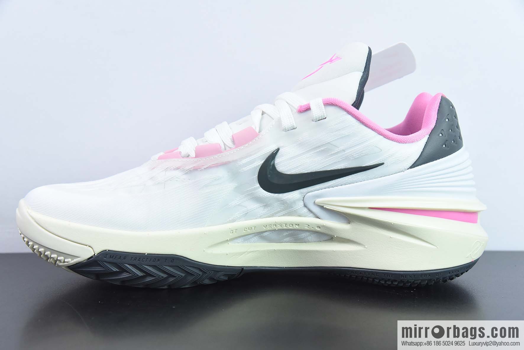 Air Zoom G.T. Cut 2 EP Nike GT2.0 actual combat series basketball shoes, white and black powder, item number: FD9905-101