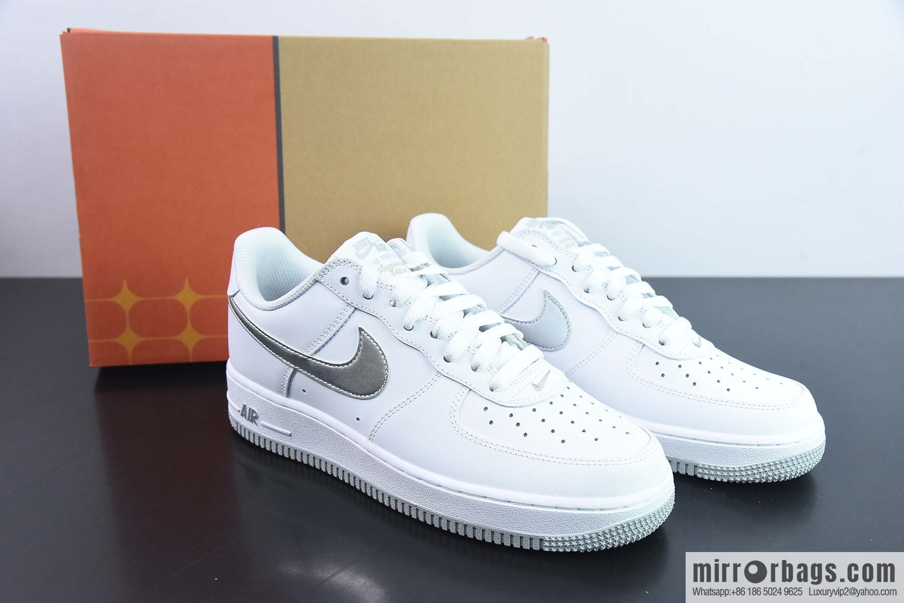 Nike Air Force 1 Low Air Force One, silver low-top sneakers item number: DZ6755 100