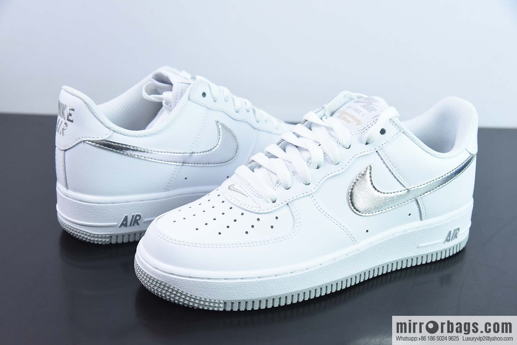 Nike Air Force 1 Low Air Force One, silver low-top sneakers item number: DZ6755 100