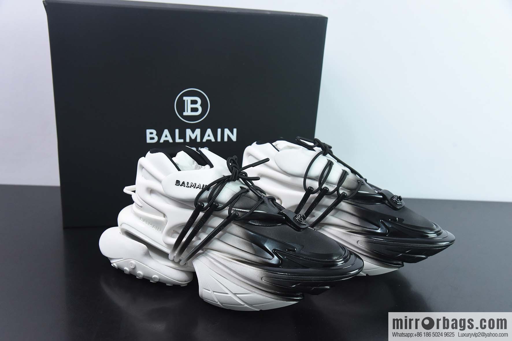 Balmain Unicorn Low Sneakers Unicorn Series Low Top Height Thick Avant-garde Daddy Style Casual Sports Jogging Shoes