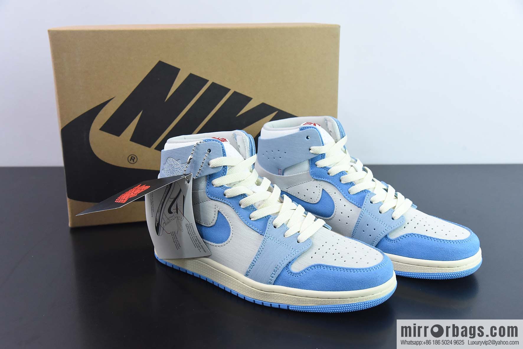 Air Jordan AJ1 Zoom Air gray blue high top, item number: DV1305-004