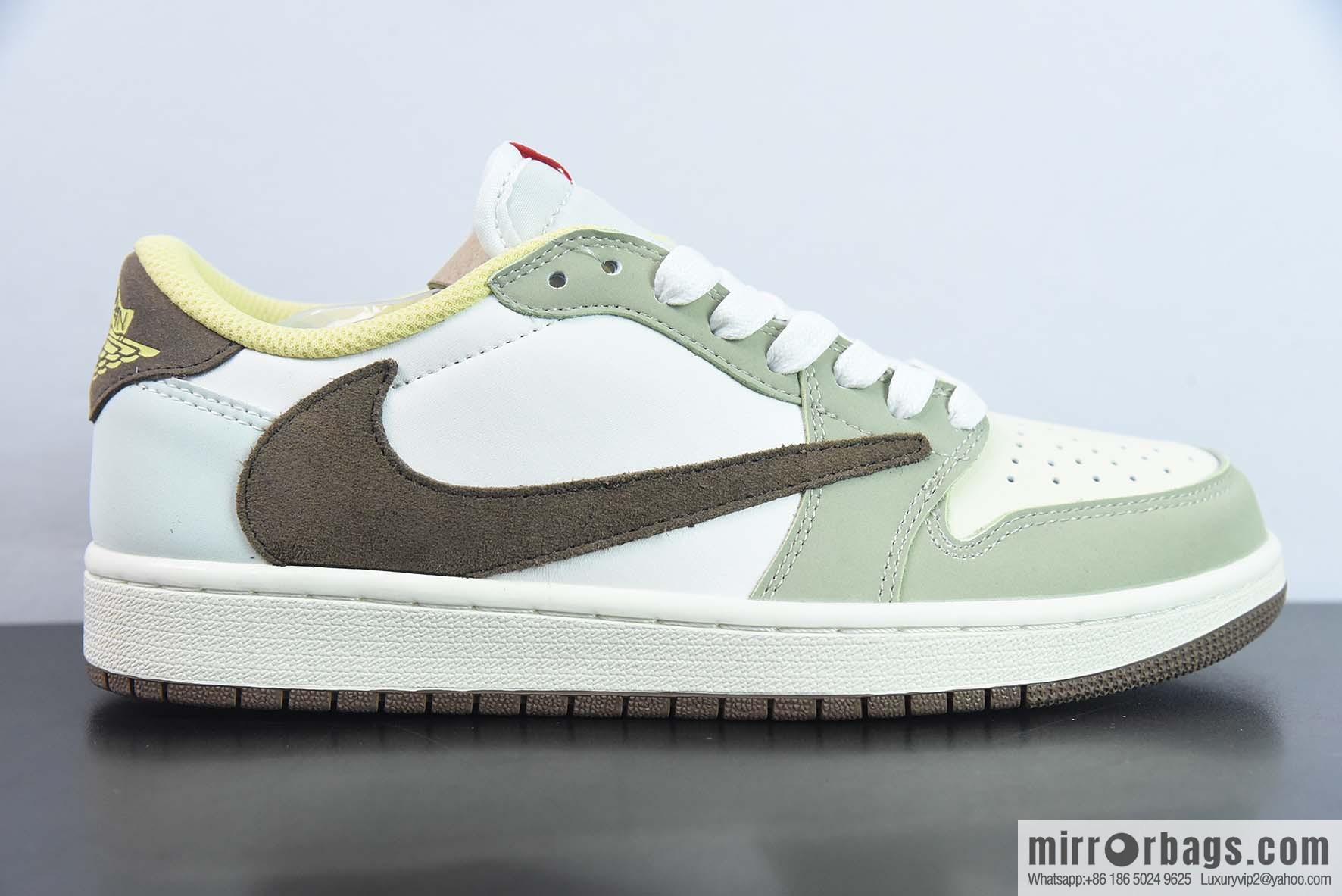 Air Jordan 1 Low AJ1 Joe 1 Low-top casual board shoes, white and green, limited to the Year of the Rabbit, item number: DM7866 603