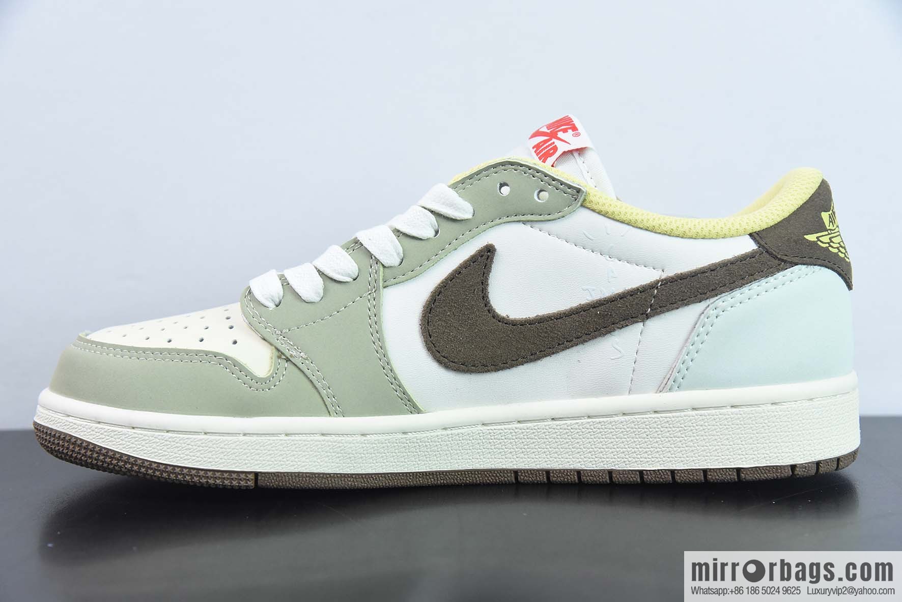Air Jordan 1 Low AJ1 Joe 1 Low-top casual board shoes, white and green, limited to the Year of the Rabbit, item number: DM7866 603