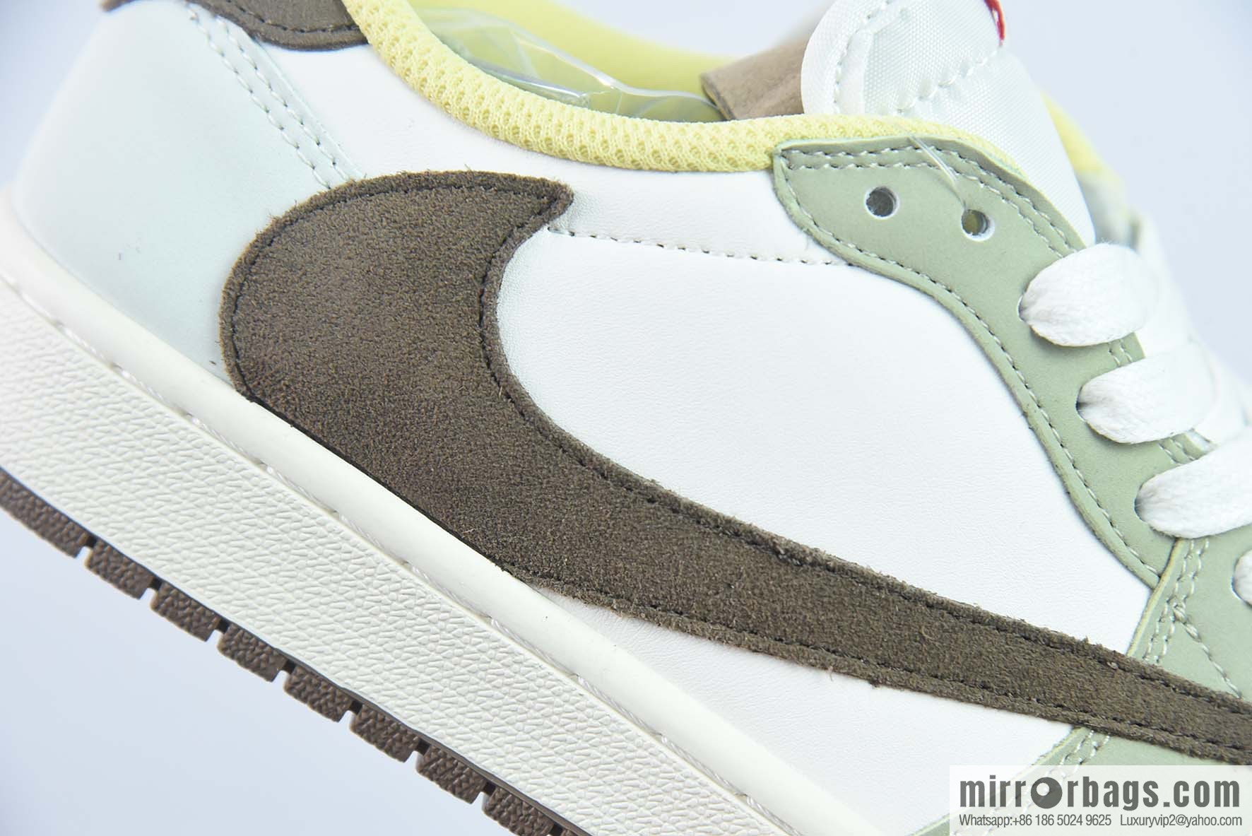 Air Jordan 1 Low AJ1 Joe 1 Low-top casual board shoes, white and green, limited to the Year of the Rabbit, item number: DM7866 603