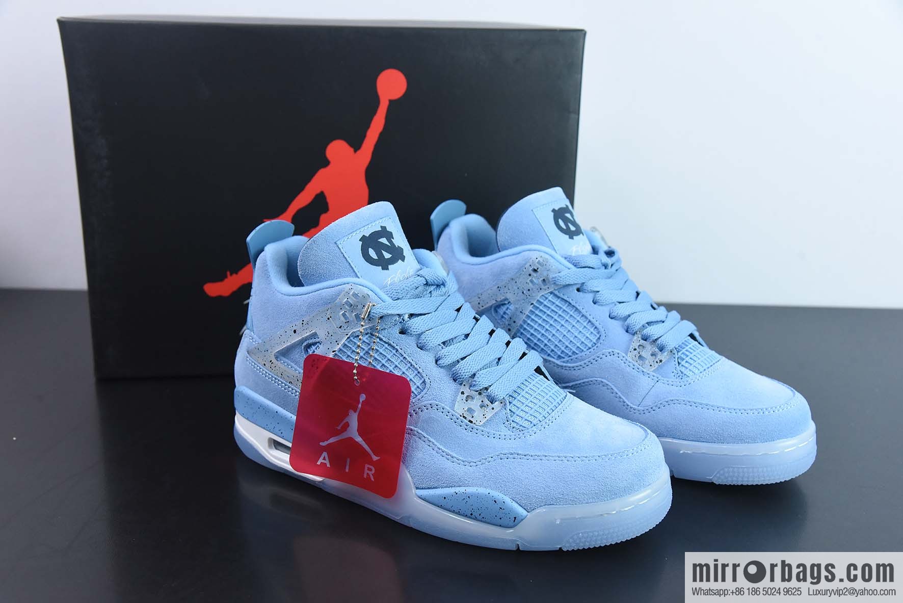 Air Jordan 4 AJ4 joint UNC University blue sneakers item number: AJ4-HO12MNJDLS247