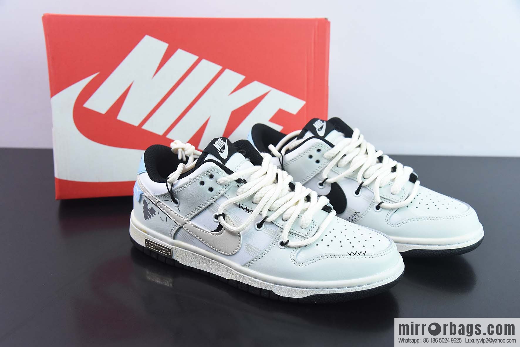 Nike SB Dunk Low custom straps, dunk series Vintage low-top casual sports skateboard shoes