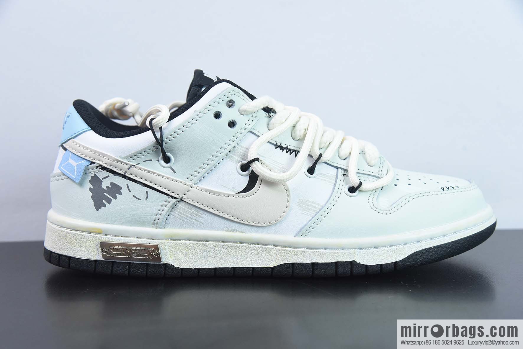 Nike SB Dunk Low custom straps, dunk series Vintage low-top casual sports skateboard shoes