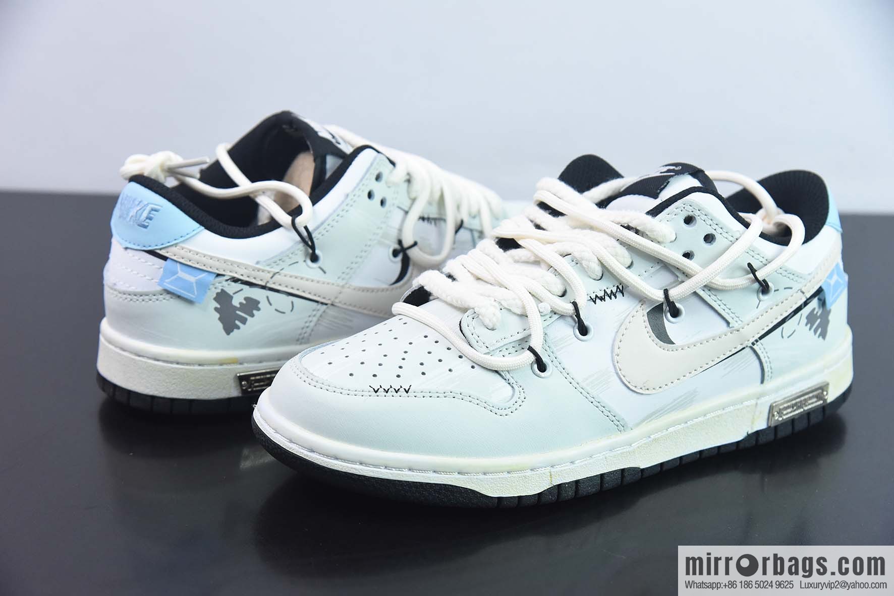 Nike SB Dunk Low custom straps, dunk series Vintage low-top casual sports skateboard shoes