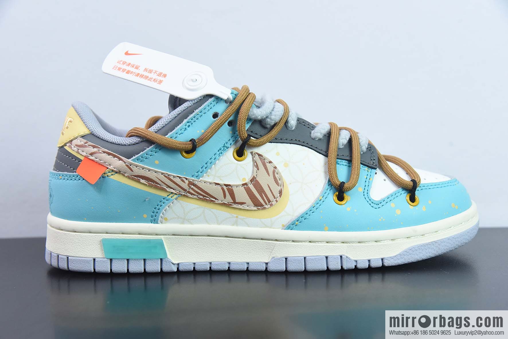 Nike SB Dunk Low custom straps, dunk series Vintage low-top leisure sports skateboard shoes item number: DD1503-105