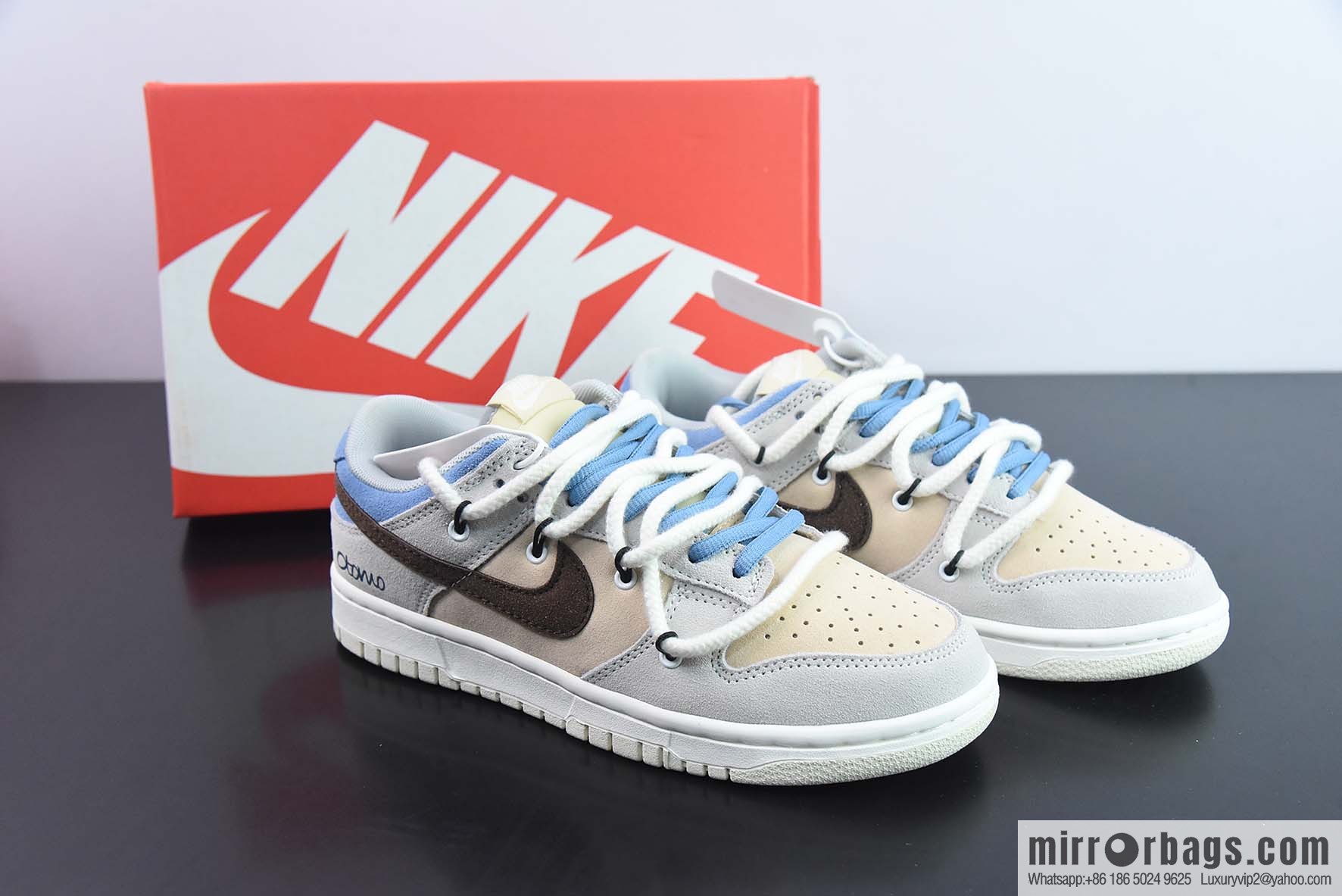 Nike SB Dunk Low custom straps, dunk series Vintage low-top casual sports skateboard shoes