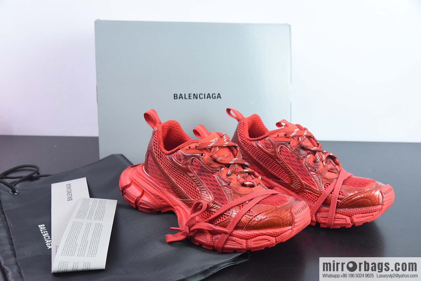 Balenciaga XXXL Balenciaga 3XL All Red Vintage Daddy Shoes