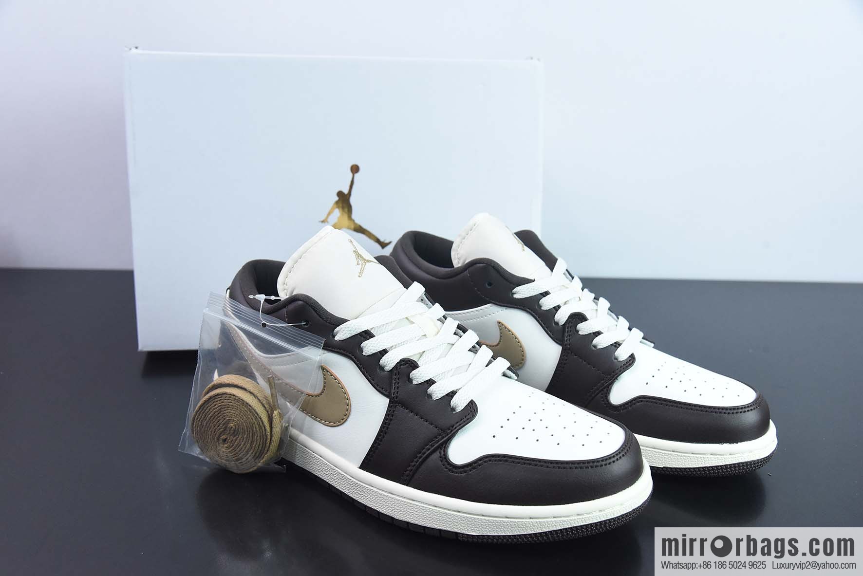 Air Jordan 1 Low dark brown, low-top basketball shoes, item number: DC0774-200