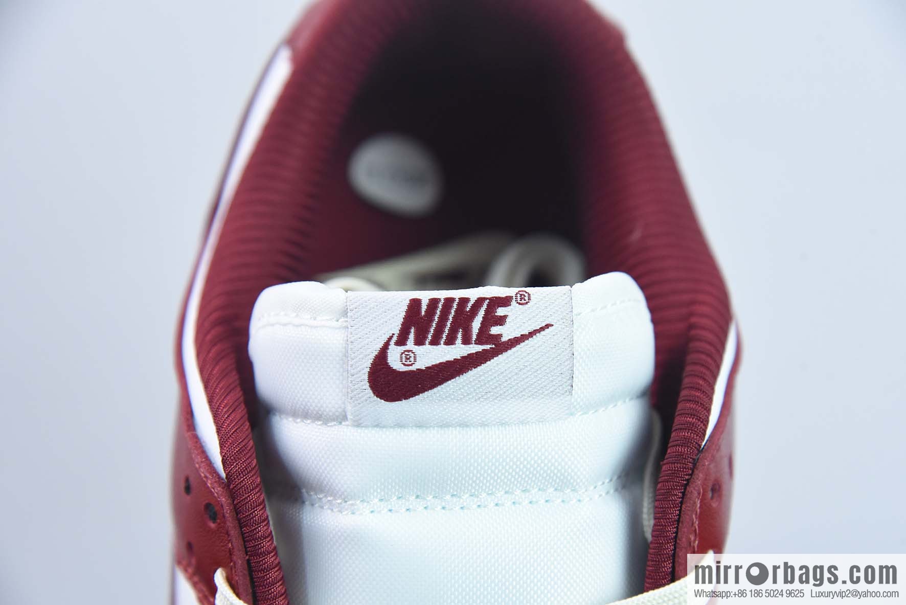 Nike Dunk Low red and white burgundy low-top PRM Vintage casual sports shoes item number: FJ4555-100