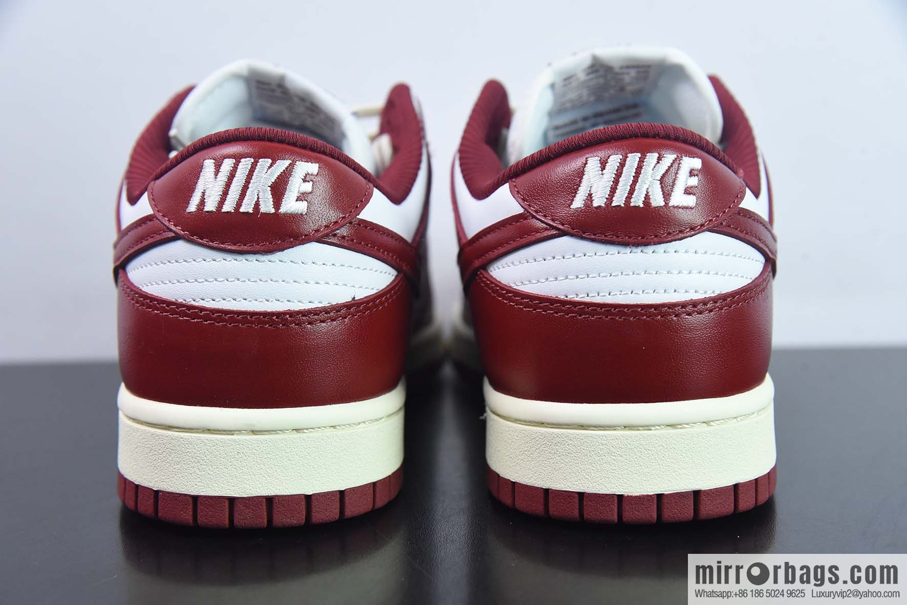 Nike Dunk Low red and white burgundy low-top PRM Vintage casual sports shoes item number: FJ4555-100