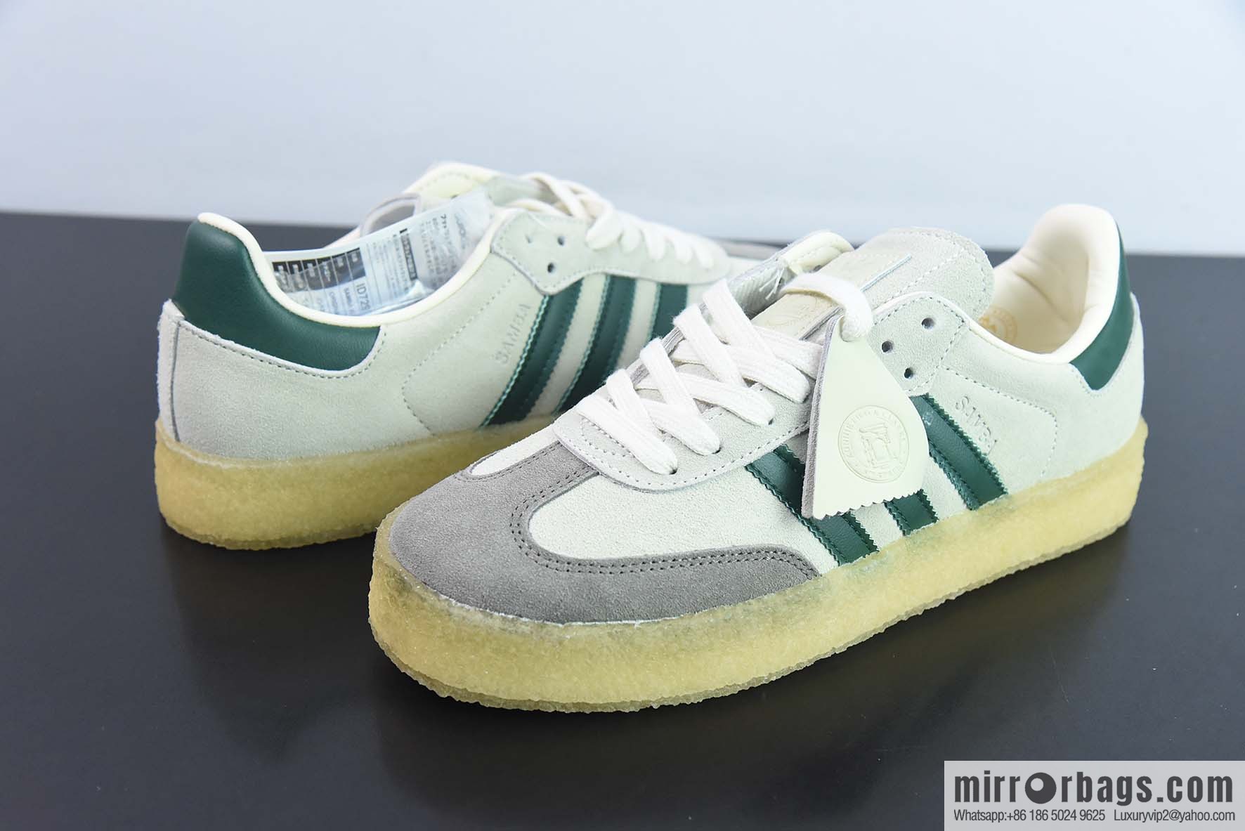 Adi KITH x Clarks x Adidas Originals 8th Street Samba board shoes, Samba KITH three-party joint model, item number: ID7297