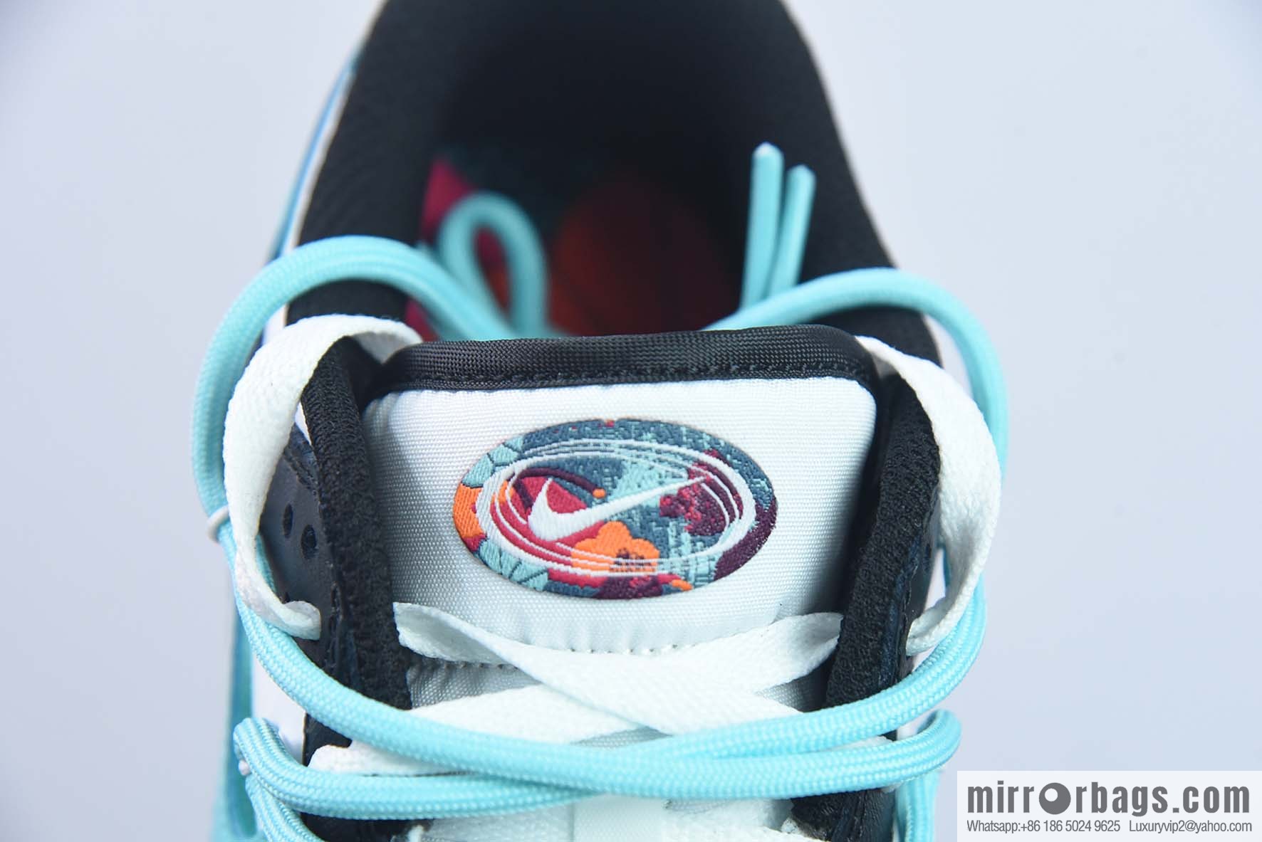 Nike SB Dunk Low splash ink black and blue, reverse three hooks, deconstruct drawstring shoelace Item number: FD4623-135
