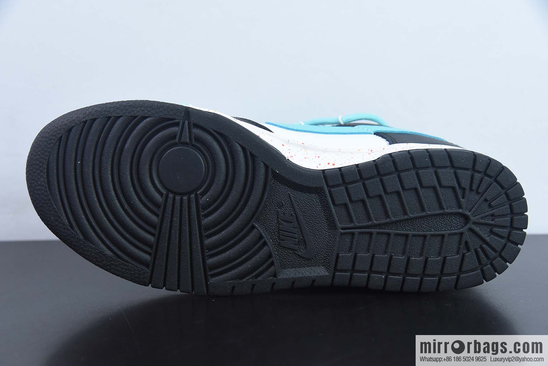 Nike SB Dunk Low splash ink black and blue, reverse three hooks, deconstruct drawstring shoelace Item number: FD4623-135