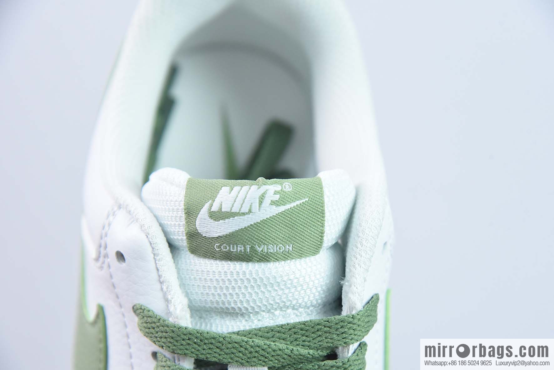NK Court Vision Low CV Low Top Vintage Versatile breathable sports shoes, white and green, item number: FJ5480 100