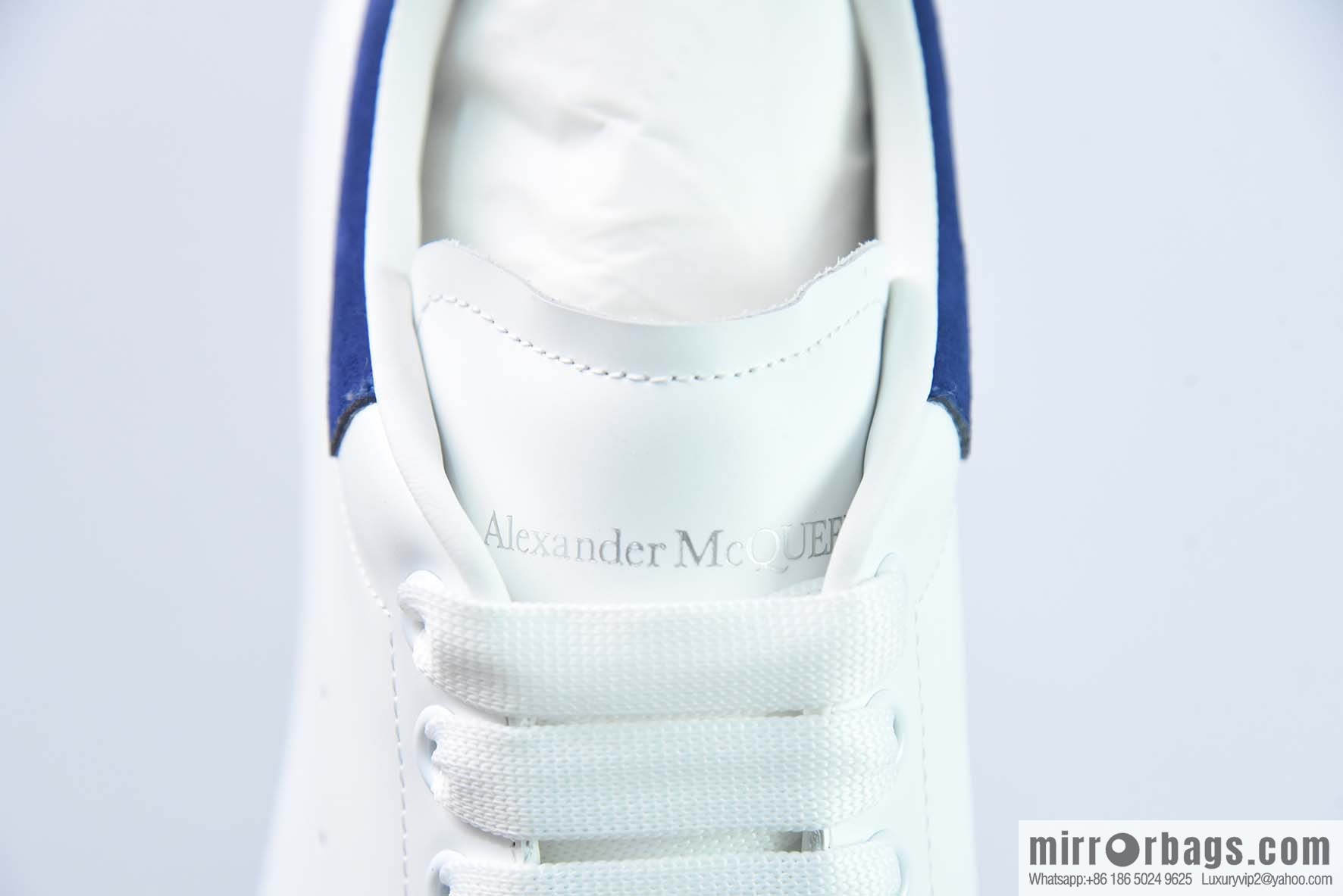 Alexander McQueen, deep blue low-top sneakers