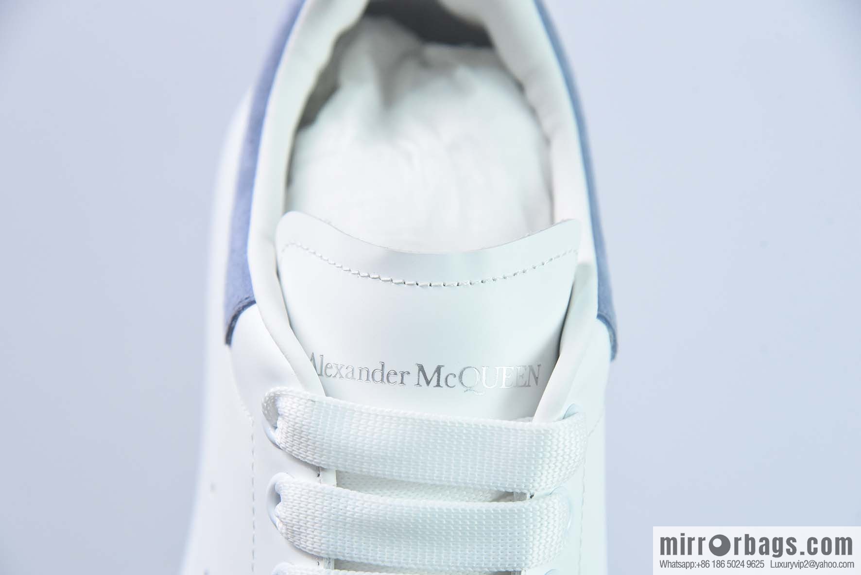 Alexander McQueen, light blue low-top sneakers