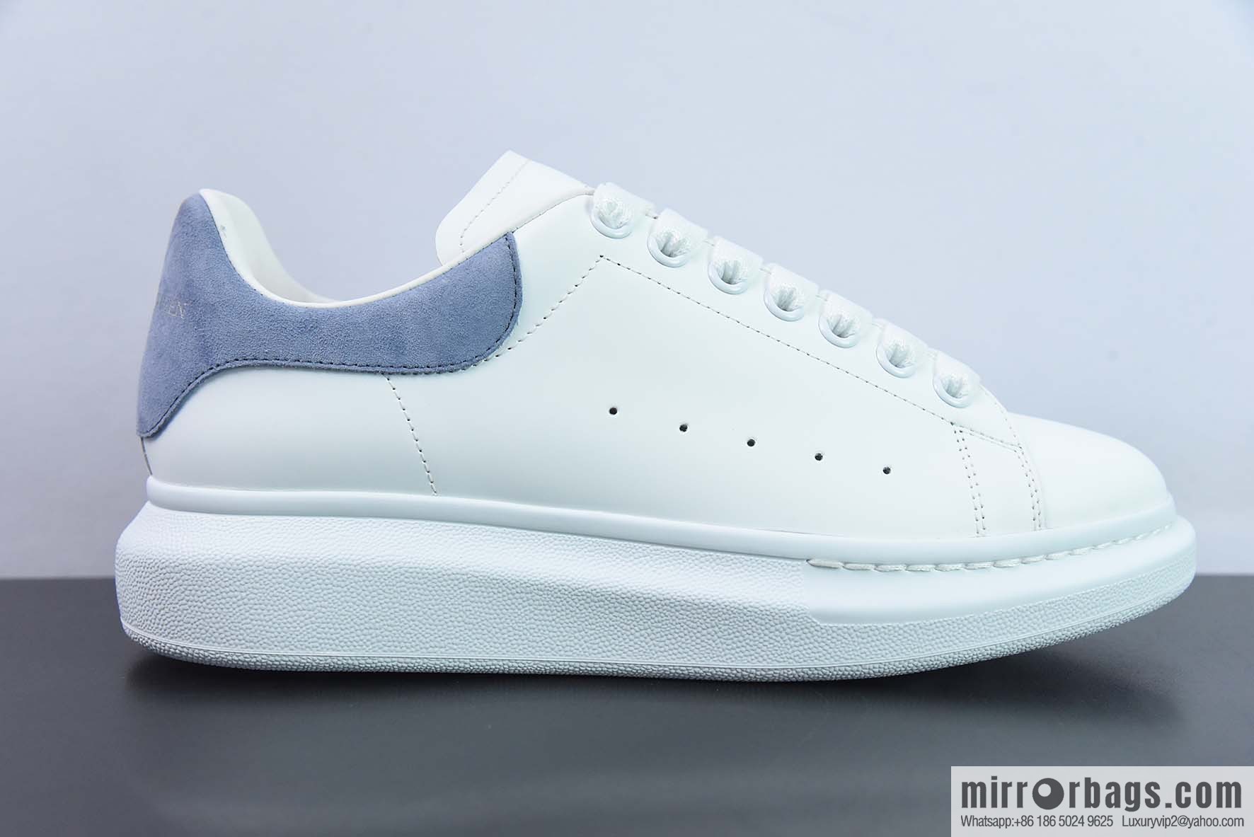 Alexander McQueen, light blue low-top sneakers