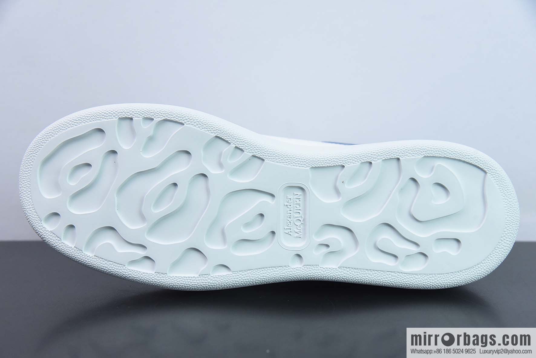 Alexander McQueen, light blue low-top sneakers