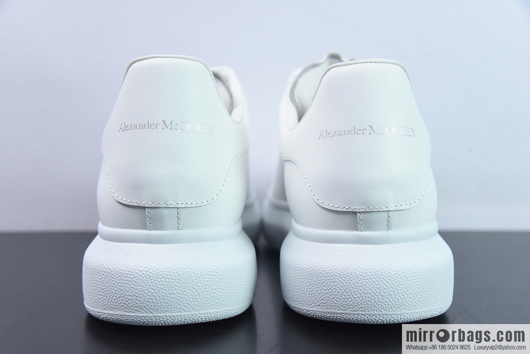 Alexander McQueen, pure white low-top sneakers