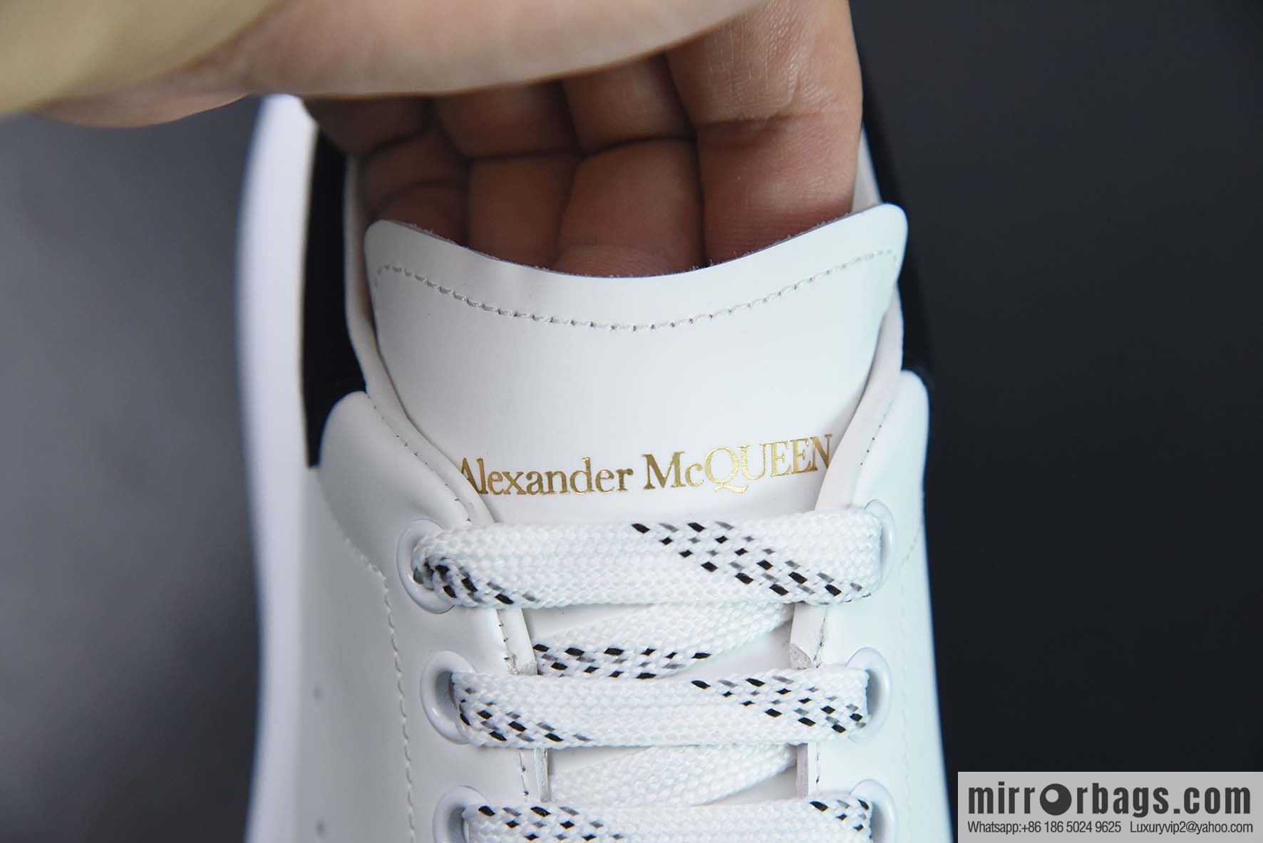 Alexander McQueen, black suede low-top sneakers