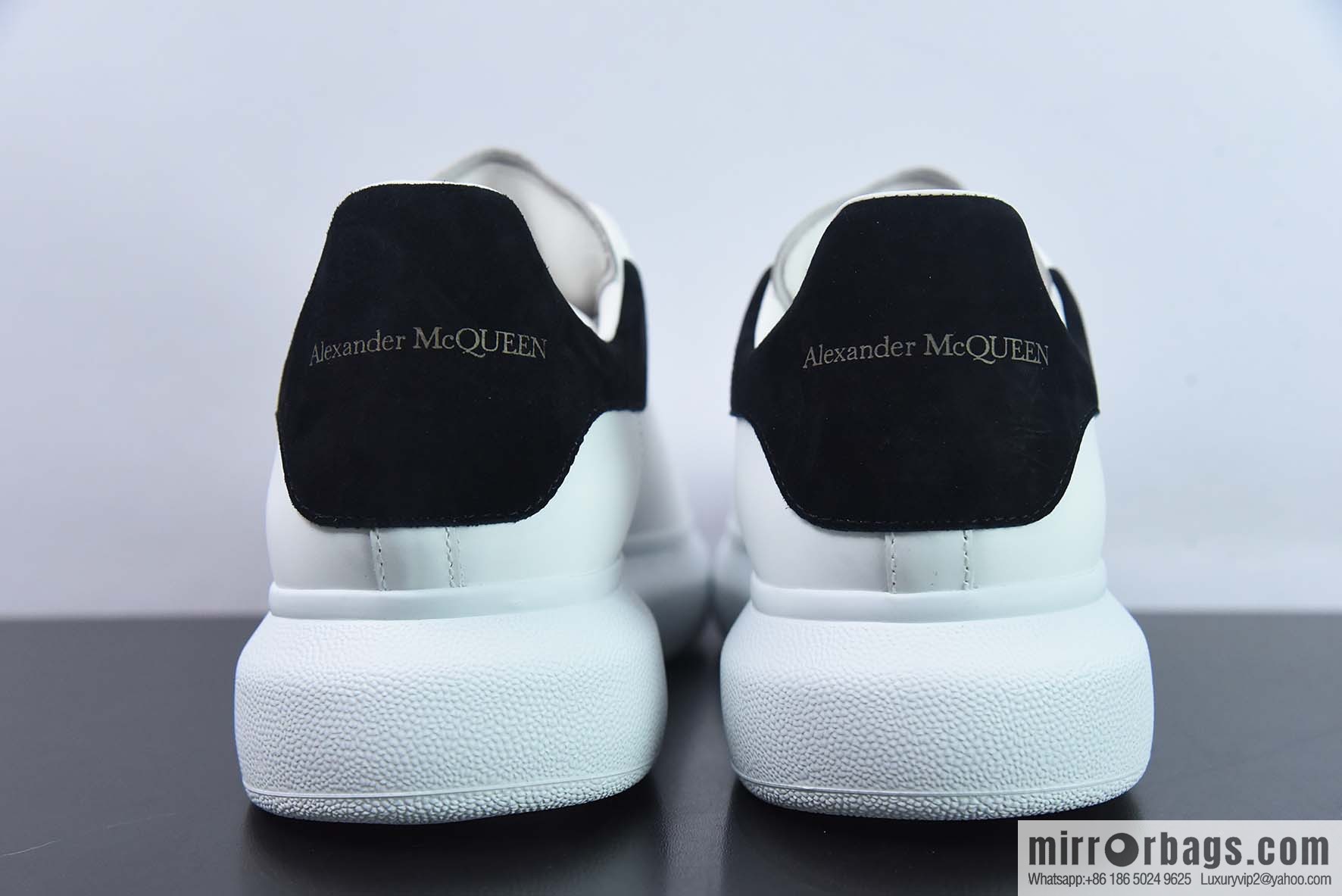 Alexander McQueen, black suede low-top sneakers