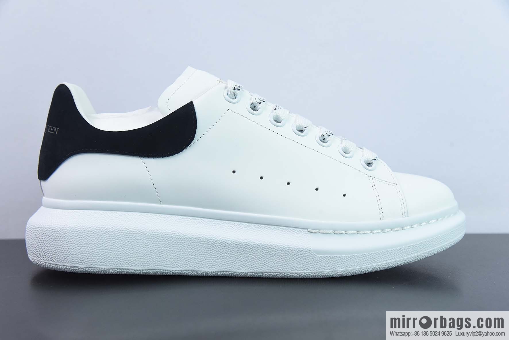 Alexander McQueen, black suede low-top sneakers