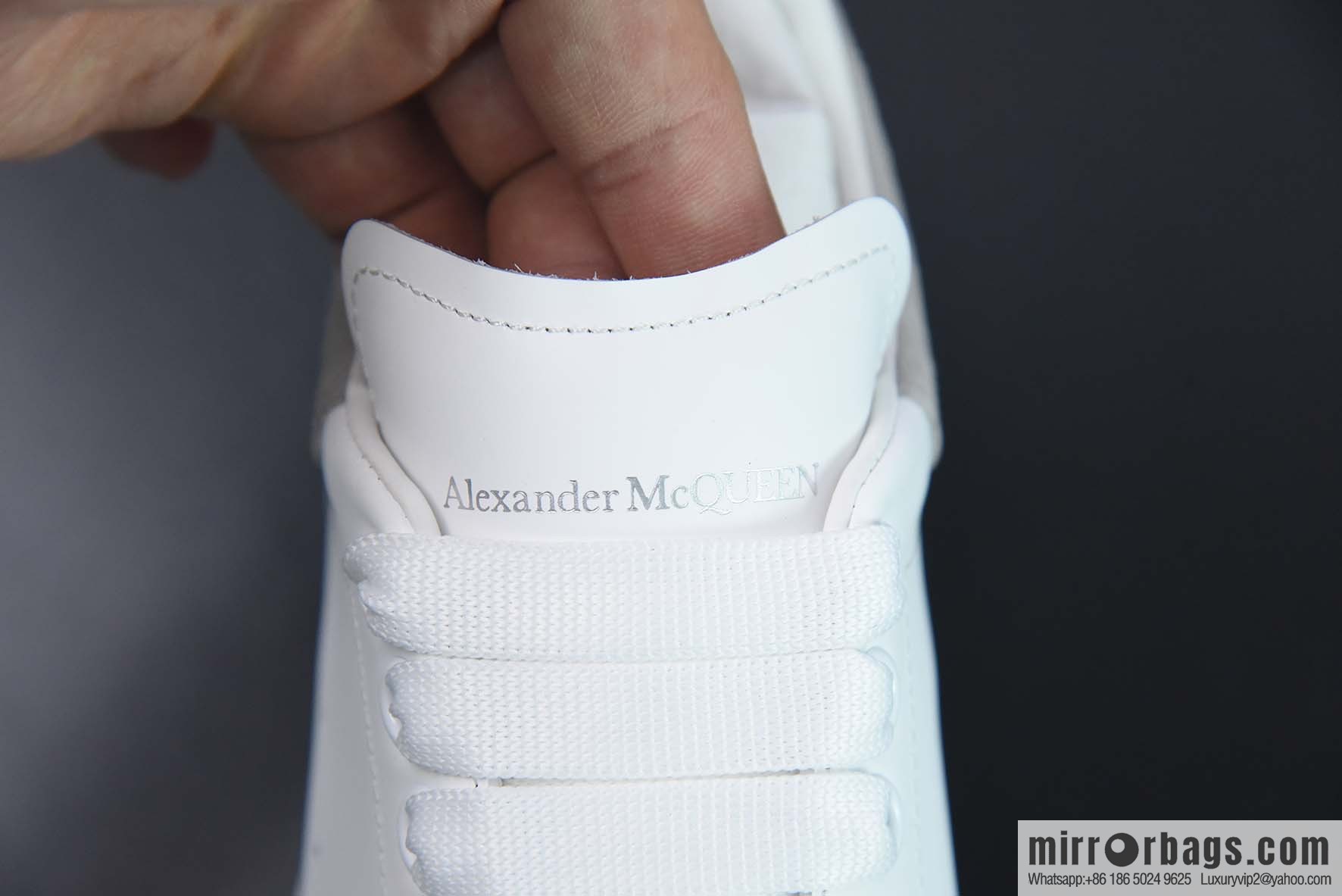Alexander McQueen, light gray low-top sneakers