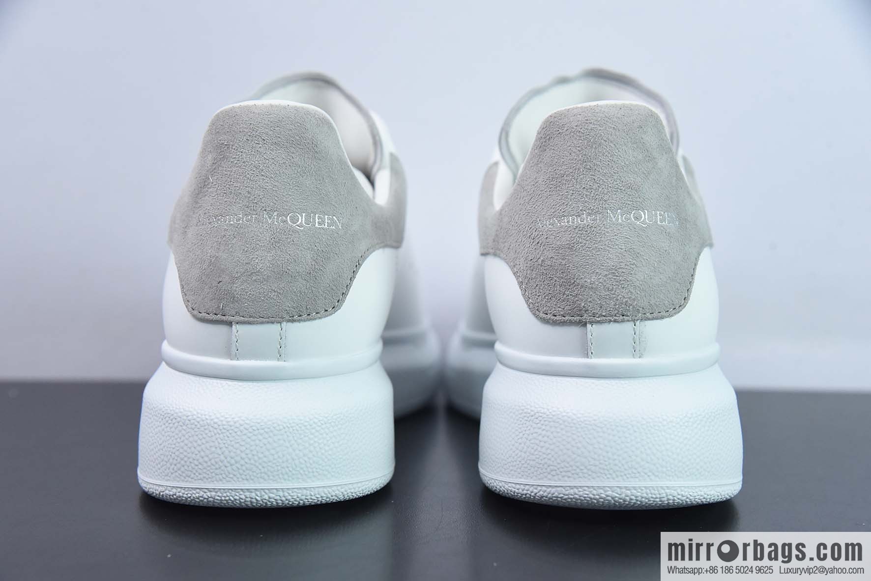 Alexander McQueen, light gray low-top sneakers