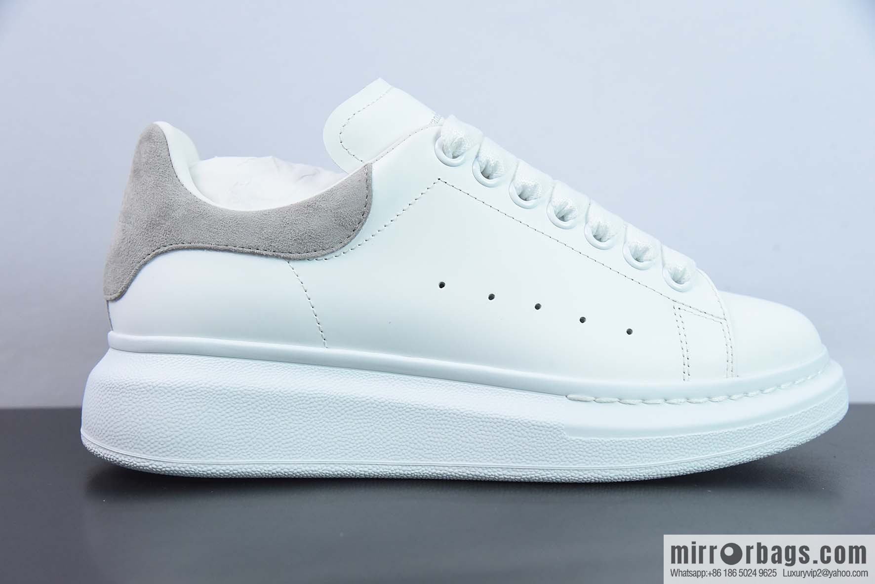 Alexander McQueen, light gray low-top sneakers