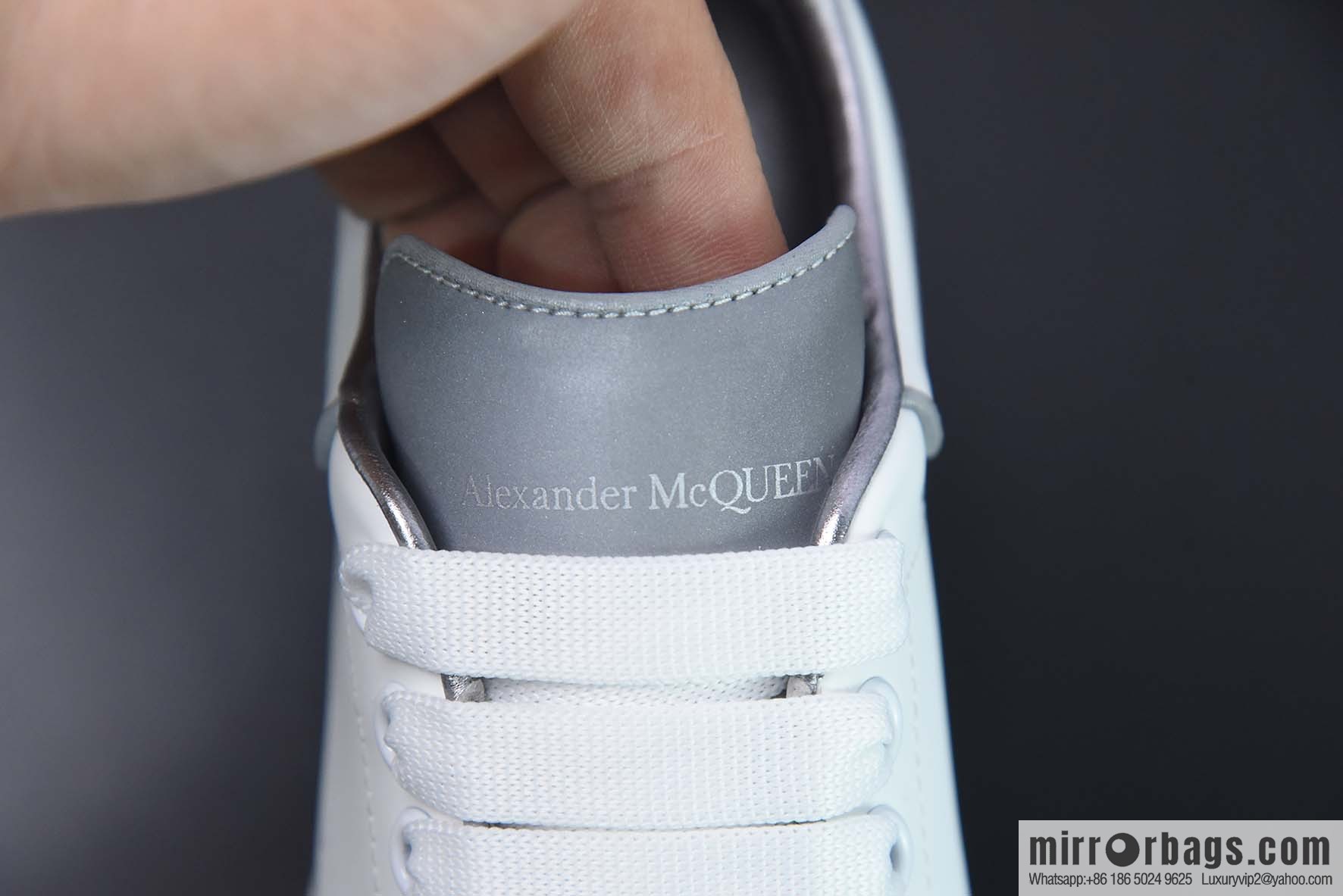 Alexander McQueen 3M White Low Top Sneakers