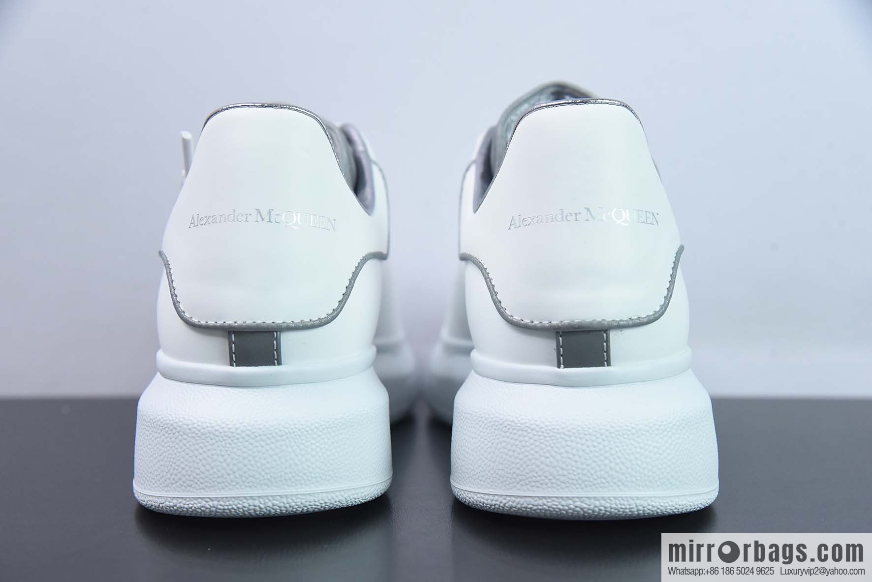 Alexander McQueen 3M White Low Top Sneakers
