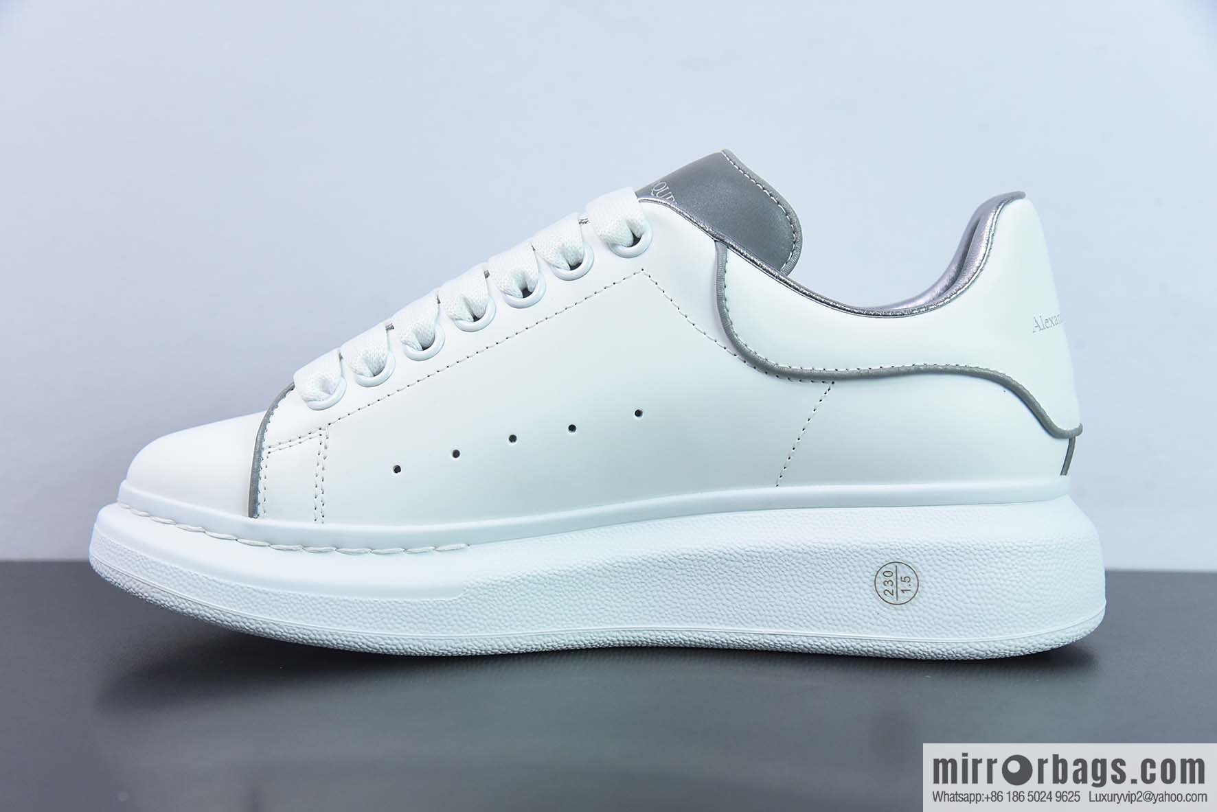Alexander McQueen 3M White Low Top Sneakers