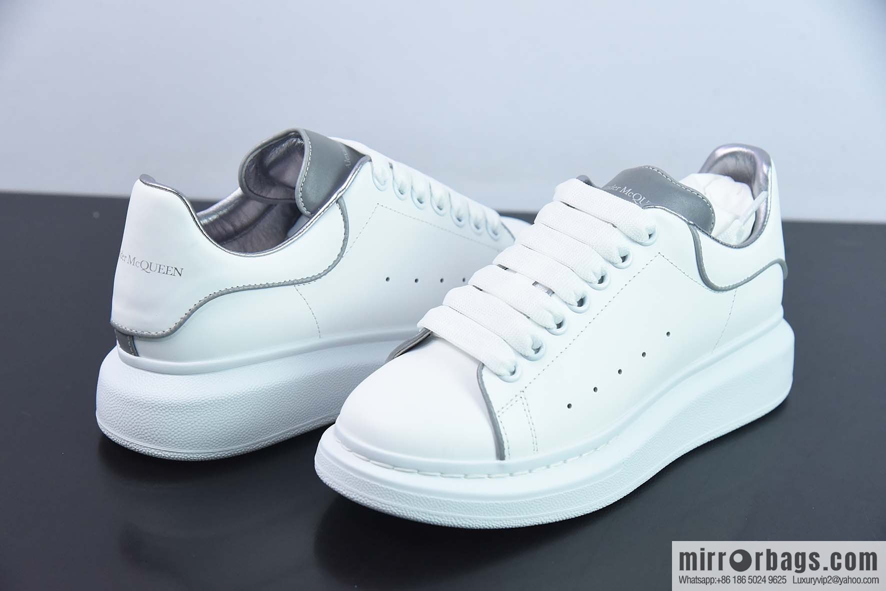 Alexander McQueen 3M White Low Top Sneakers