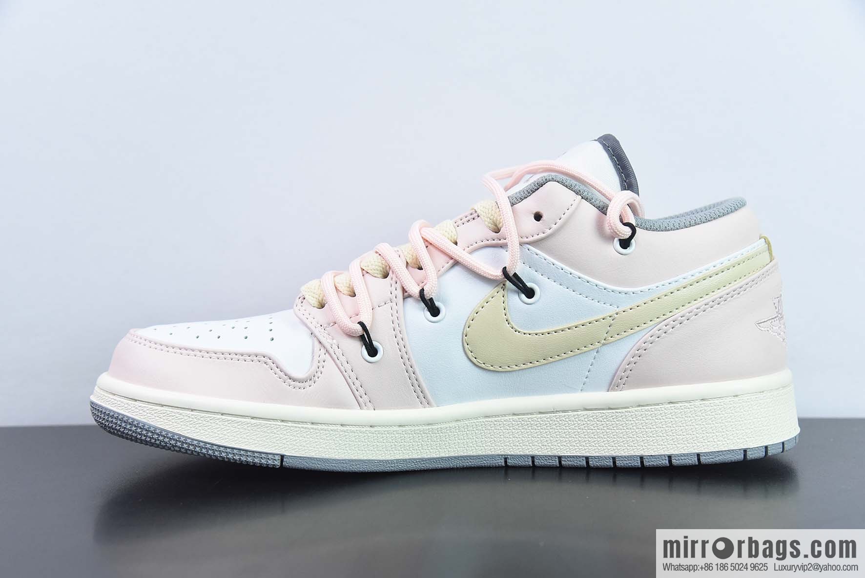 NK Air Jordan 1 Low AJ1 Joe 1 Customized Edition, strap deconstruction, sports culture basketball shoes, item number: 553558-053