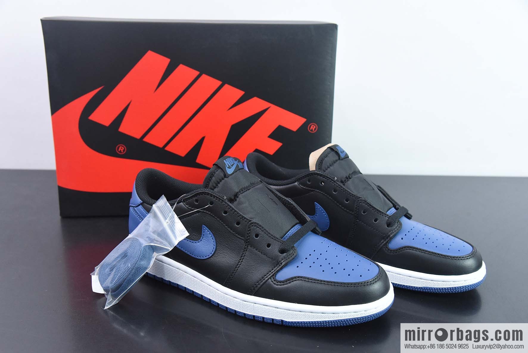 Air Jordan 1 Retro Low AJ1 Joe 1 low top, black and blue, item number: CZ0775-041