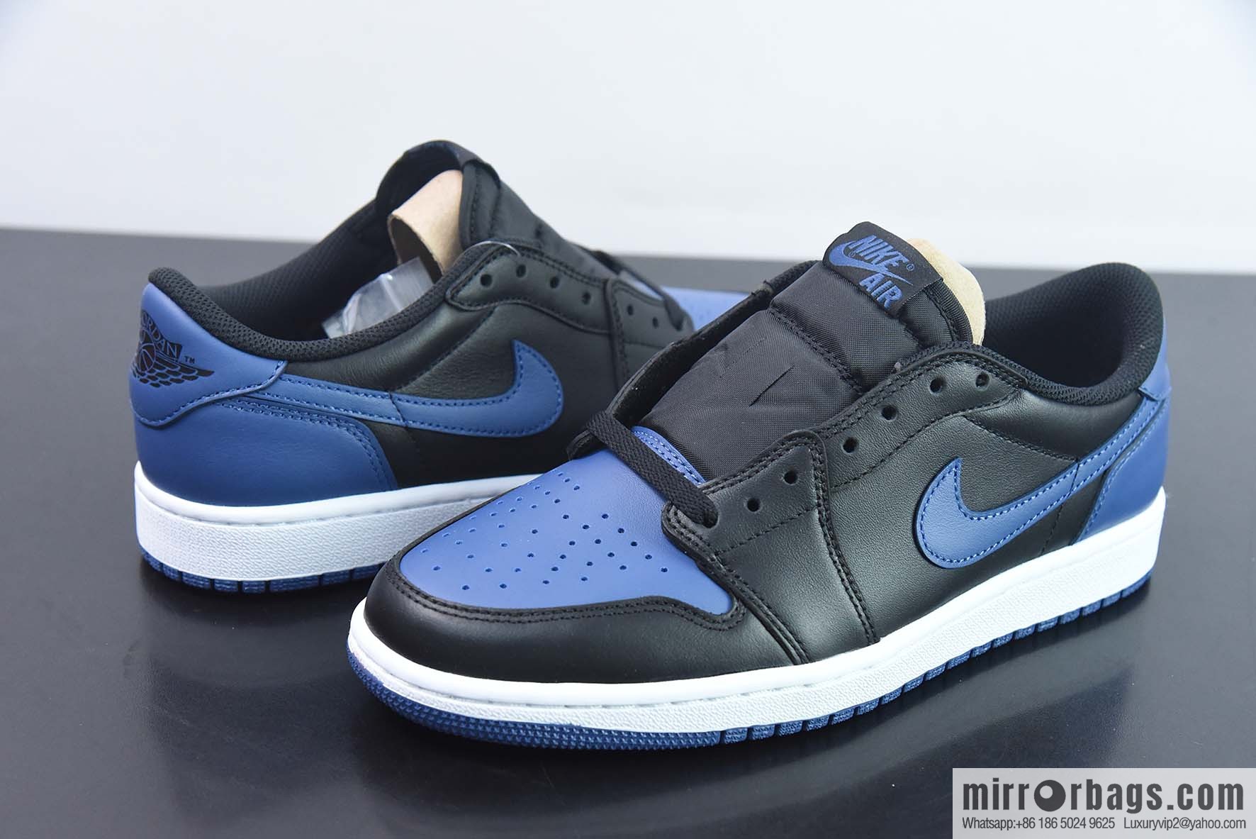 Air Jordan 1 Retro Low AJ1 Joe 1 low top, black and blue, item number: CZ0775-041