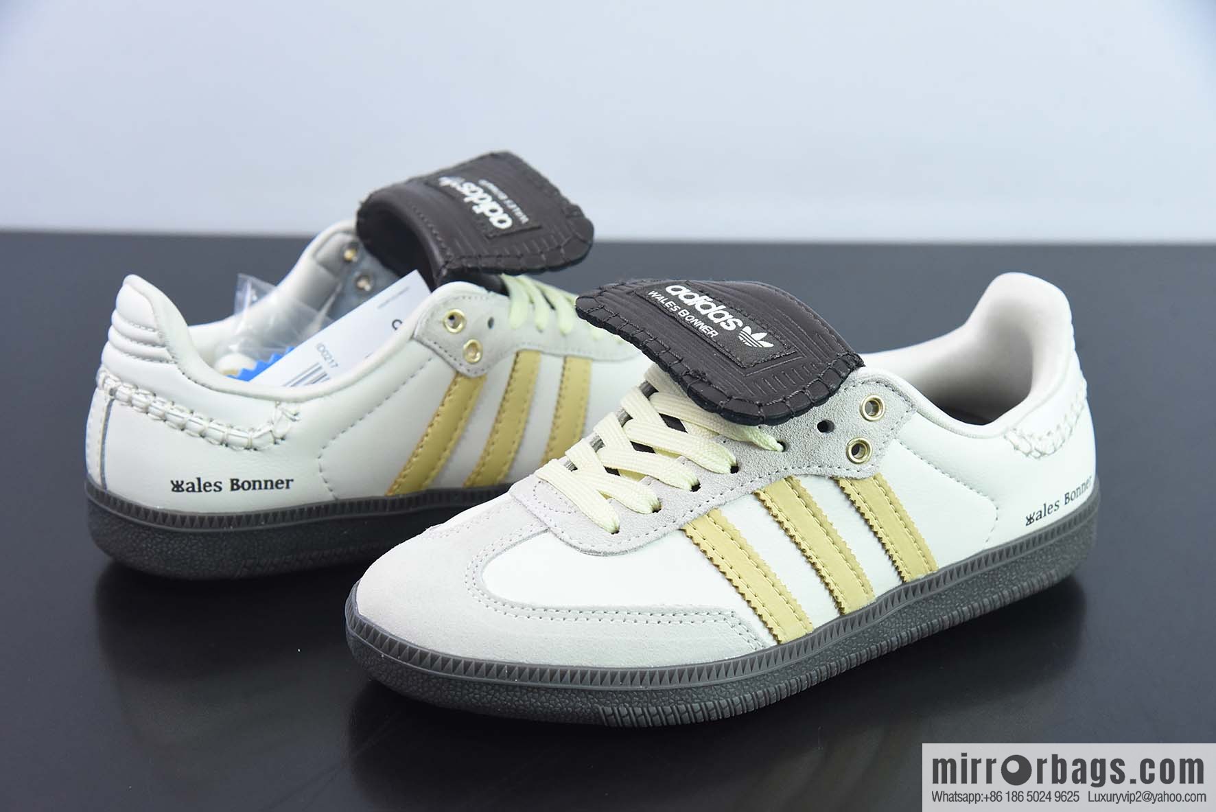 Adidas Clover SAMBA Low Top Dexin Board Shoes/Gray Brown, Big tongue