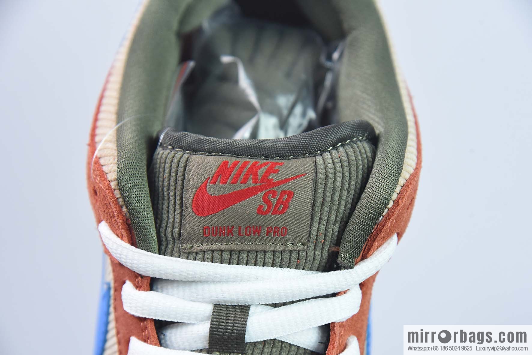 Nk SB Dunk Low Pro Color corduroy low-top casual sports skate shoes Item number: BQ6817-201