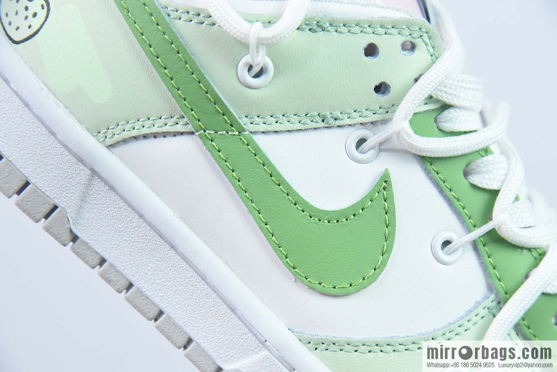 NK Dunk Low Deconstruction, Milk Strawberry, Gray White Blue Low Top Sneakers Item Number: FD1232-002