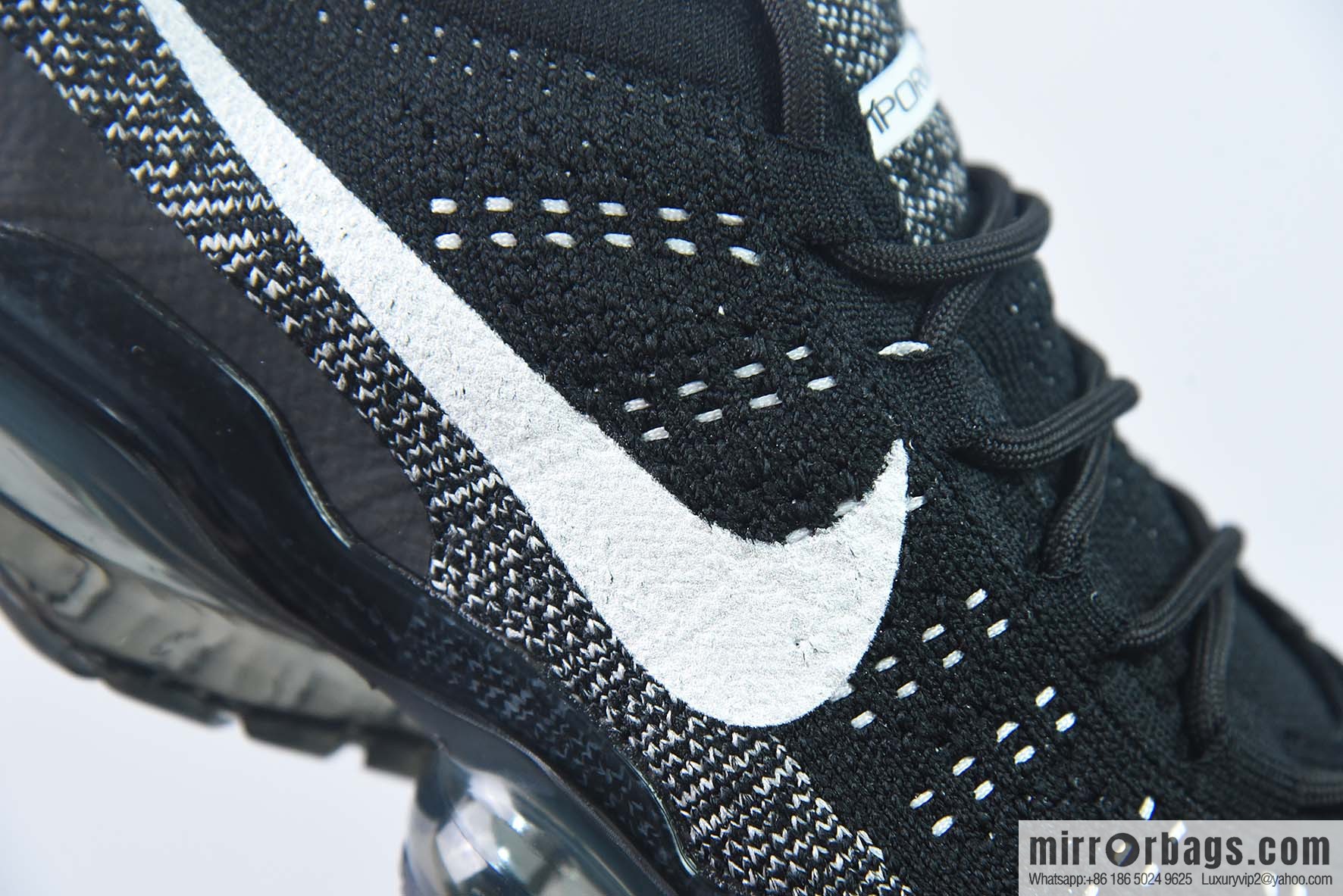 NK Air VaporMax 2023 Flyknit FK 2023 Air Cushion Series Low Top Knit Leisure Sports Full Palm Air Unit Jogging Shoes DV1678-001