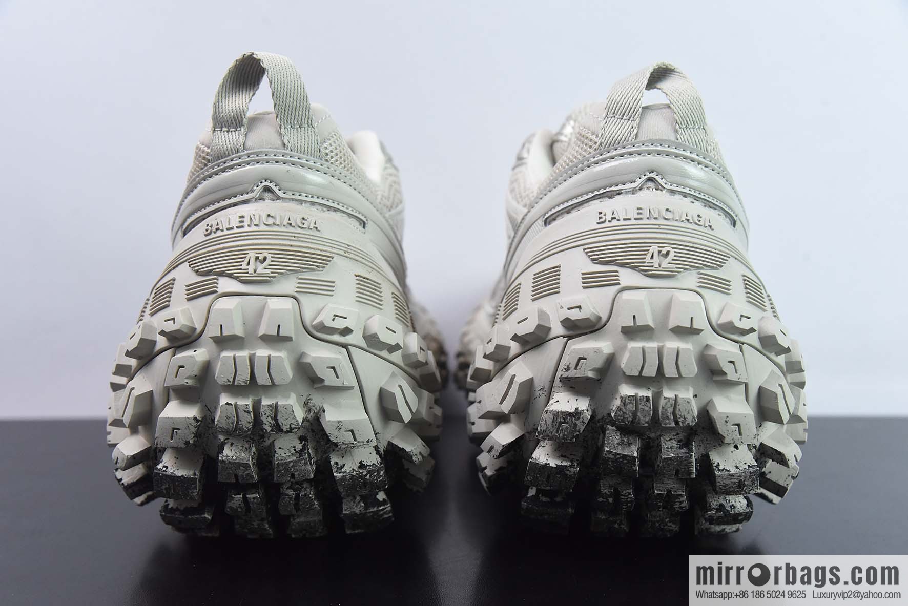 BALENCIAGA Defender Rubber Platform Sneakers Defender Series Low Tank Balenciaga Tire Old, Dirty Shoes