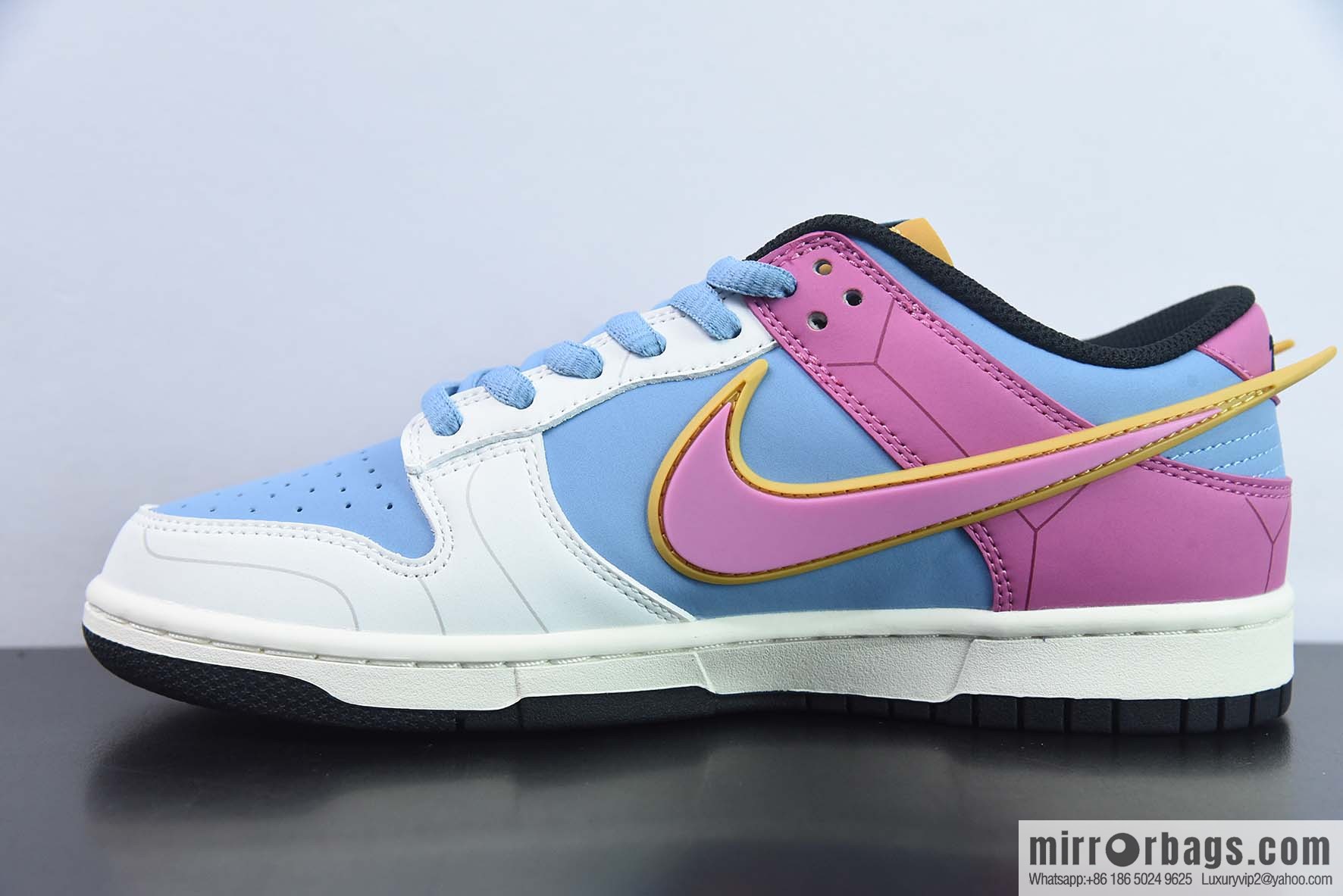 Nike SB Dunk Low pink blue and white, Saint Seiya low-top sneakers Item number: ZD2356-153