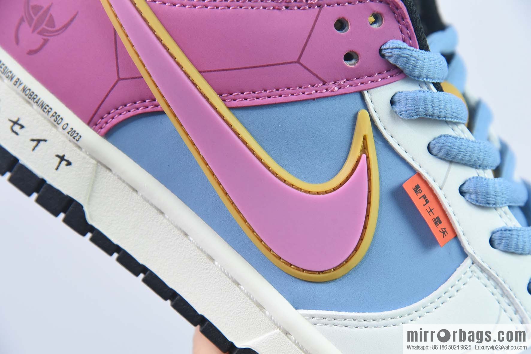 Nike SB Dunk Low pink blue and white, Saint Seiya low-top sneakers Item number: ZD2356-153