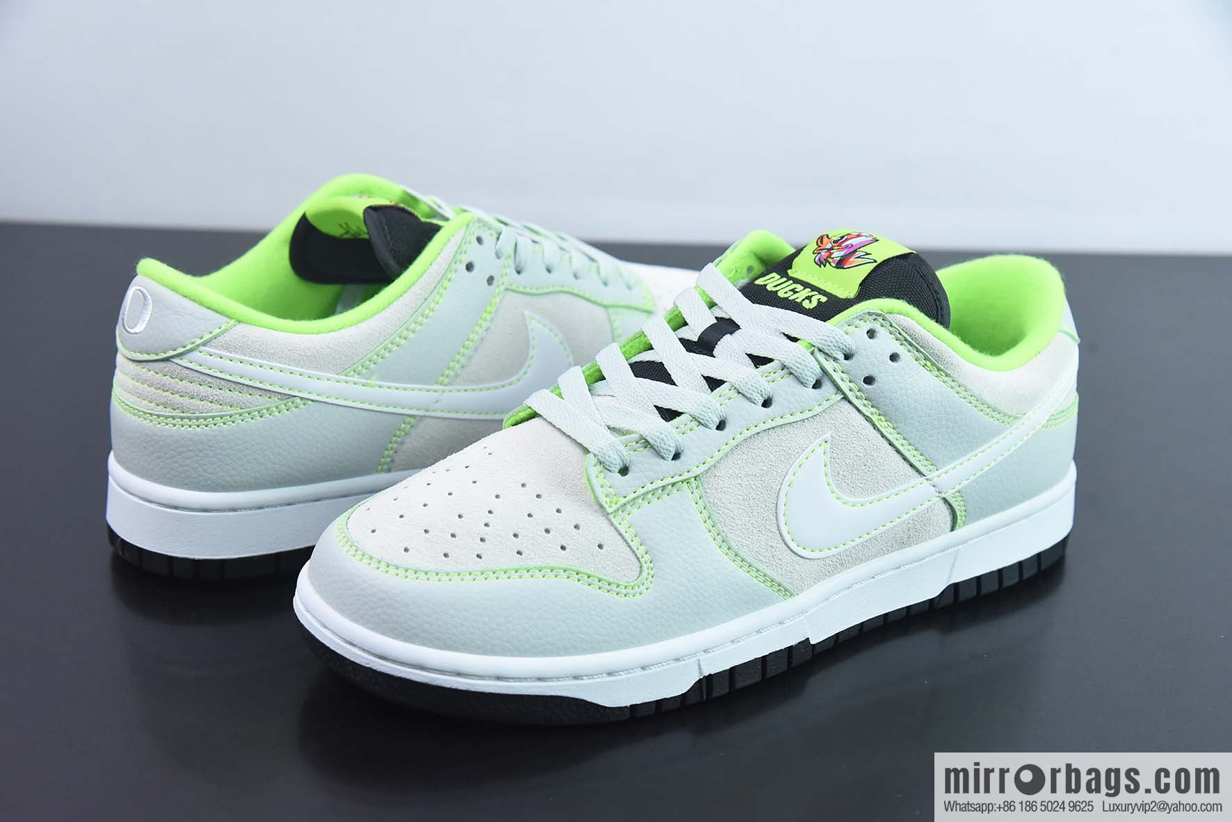 Nike Dunk Low Oregon Ducks theme color scheme board shoes, item number: FQ7260-001